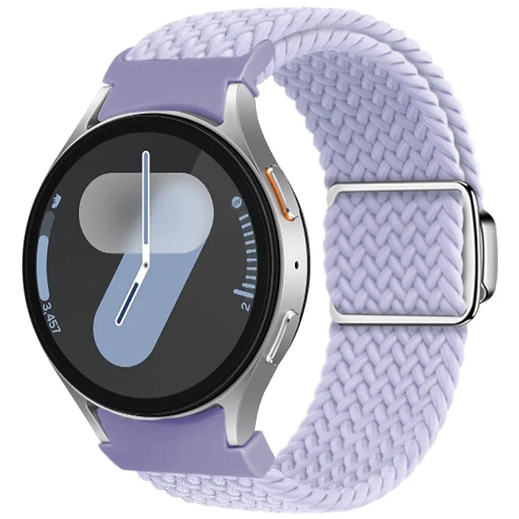 For Samsung Galaxy Watch FE 40mm / Watch7 / 6 / 6 Classic / 5 / 5 Active / 5 Pro / 4 / 4 Classic / 4 Active Braided Watch Band Magnetic Strap