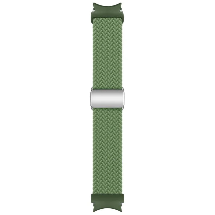 For Samsung Galaxy Watch FE 40mm / Watch7 / 6 / 6 Classic / 5 / 5 Active / 5 Pro / 4 / 4 Classic / 4 Active Braided Watch Band Magnetic Strap