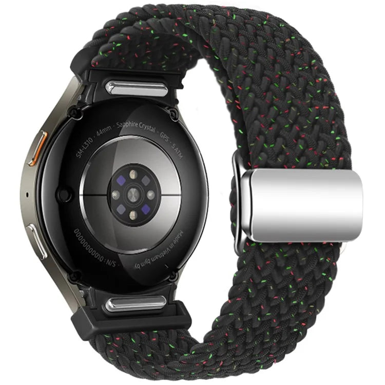 For Samsung Galaxy Watch FE 40mm / Watch7 / 6 / 6 Classic / 5 / 5 Active / 5 Pro / 4 / 4 Classic / 4 Active Braided Watch Band Magnetic Strap