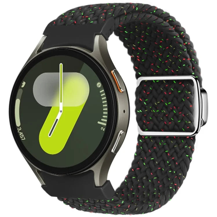 For Samsung Galaxy Watch FE 40mm / Watch7 / 6 / 6 Classic / 5 / 5 Active / 5 Pro / 4 / 4 Classic / 4 Active Braided Watch Band Magnetic Strap