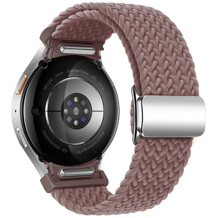 For Samsung Galaxy Watch FE 40mm / Watch7 / 6 / 6 Classic / 5 / 5 Active / 5 Pro / 4 / 4 Classic / 4 Active Braided Watch Band Magnetic Strap