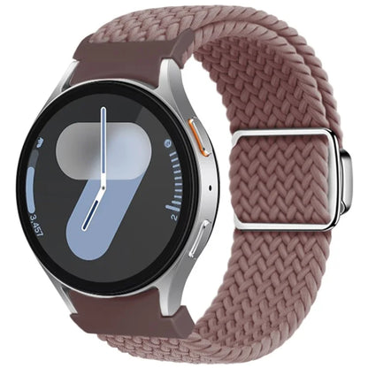 For Samsung Galaxy Watch FE 40mm / Watch7 / 6 / 6 Classic / 5 / 5 Active / 5 Pro / 4 / 4 Classic / 4 Active Braided Watch Band Magnetic Strap