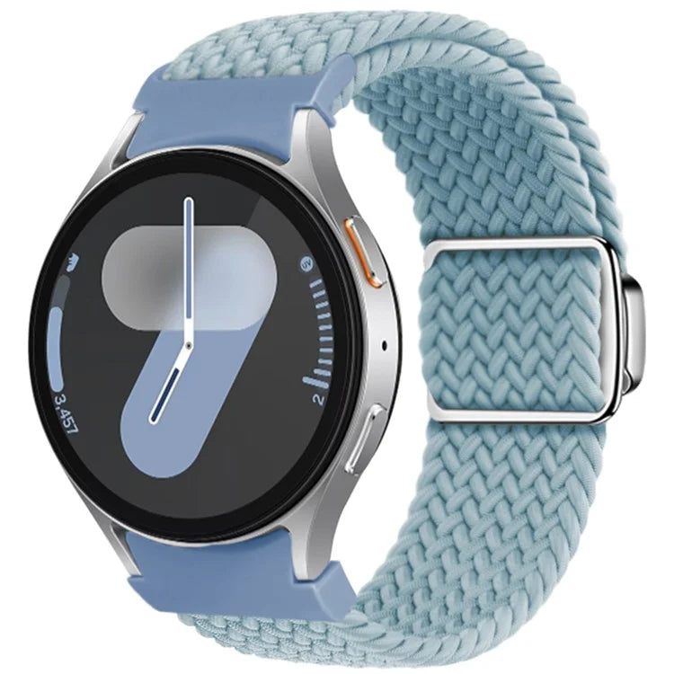 For Samsung Galaxy Watch FE 40mm / Watch7 / 6 / 6 Classic / 5 / 5 Active / 5 Pro / 4 / 4 Classic / 4 Active Braided Watch Band Magnetic Strap
