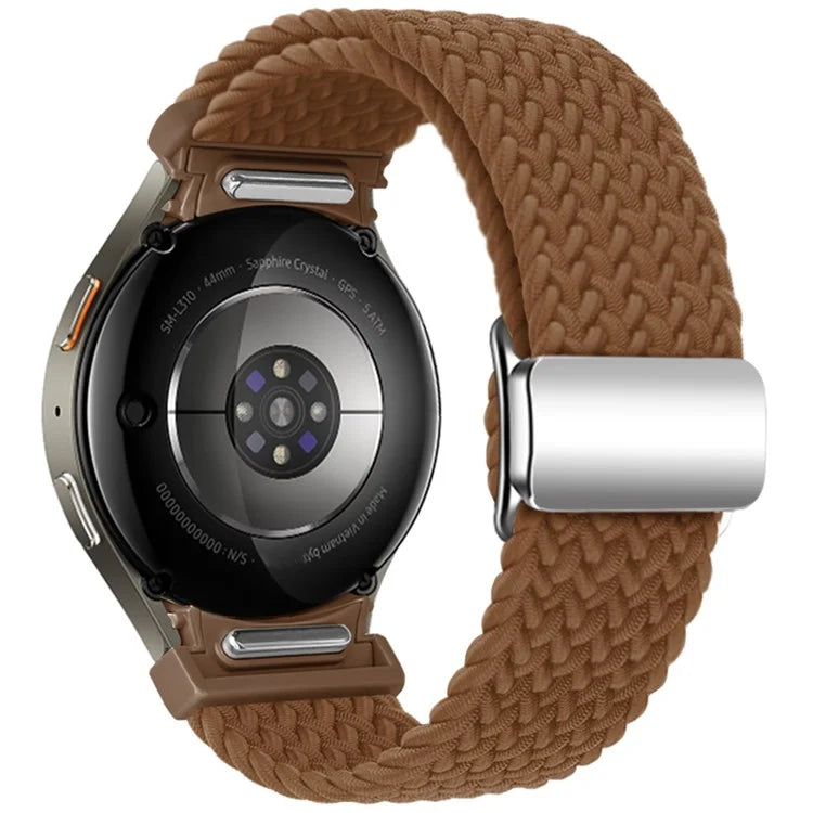 For Samsung Galaxy Watch FE 40mm / Watch7 / 6 / 6 Classic / 5 / 5 Active / 5 Pro / 4 / 4 Classic / 4 Active Braided Watch Band Magnetic Strap
