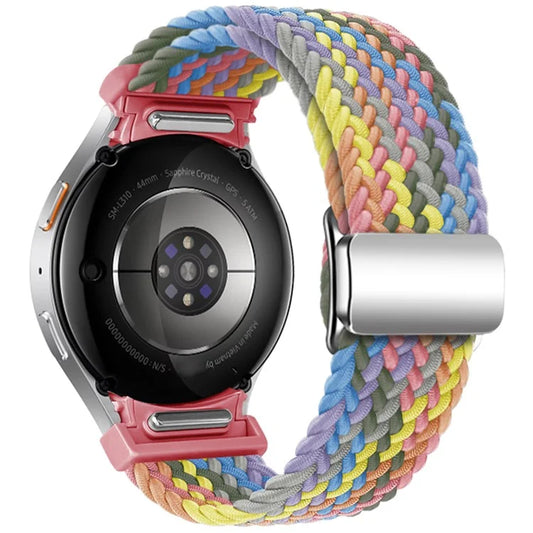 For Samsung Galaxy Watch FE 40mm / Watch7 / 6 / 6 Classic / 5 / 5 Active / 5 Pro / 4 / 4 Classic / 4 Active Watch Strap Magnetic Braided Band