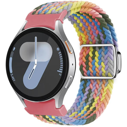 For Samsung Galaxy Watch FE 40mm / Watch7 / 6 / 6 Classic / 5 / 5 Active / 5 Pro / 4 / 4 Classic / 4 Active Watch Strap Magnetic Braided Band