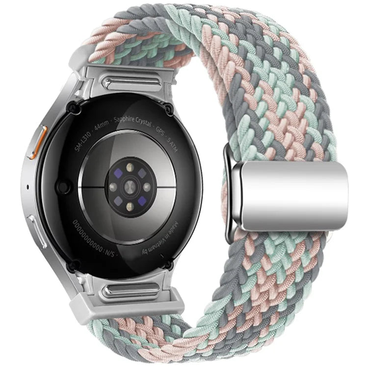 For Samsung Galaxy Watch FE 40mm / Watch7 / 6 / 6 Classic / 5 / 5 Active / 5 Pro / 4 / 4 Classic / 4 Active Watch Strap Magnetic Braided Band