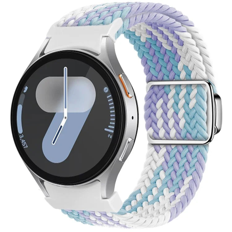 For Samsung Galaxy Watch FE 40mm / Watch7 / 6 / 6 Classic / 5 / 5 Active / 5 Pro / 4 / 4 Classic / 4 Active Watch Strap Magnetic Braided Band
