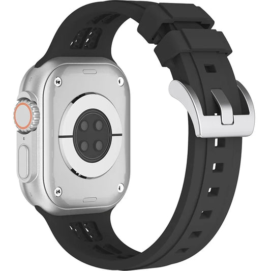 Watch Strap for Apple Watch 10 46mm / Ultra 2 / Ultra 49mm / 9 8 7 45mm / SE (2023) SE (2022) SE 6 5 4 44mm / 3 2 1 42mm Silicone Band