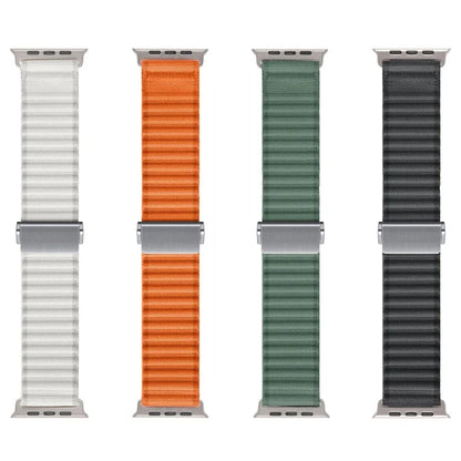 For Apple Watch 10 46mm / Ultra 2 / Ultra 49mm / 9 8 7 45mm / SE (2023) SE (2022) SE 6 5 4 44mm / 3 2 1 42mm Wavy Texture Nylon Strap