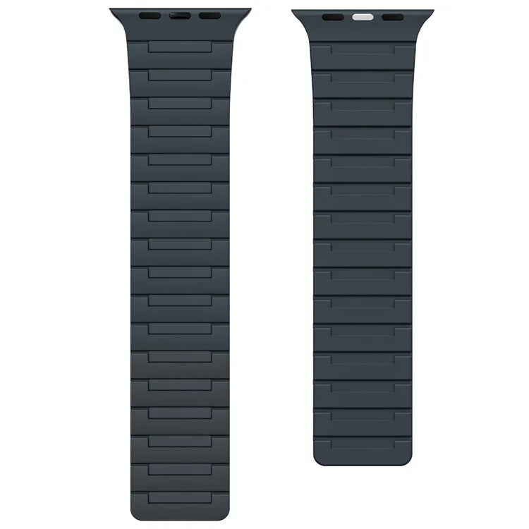For Apple Watch 10 46mm / Ultra 2 / Ultra 49mm / 9 8 7 45mm / SE (2023) SE (2022) SE 6 5 4 44mm / 3 2 1 42mm Magnetic Silicone Watch Strap
