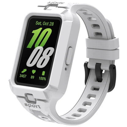 For Samsung Galaxy Fit3 Watch Strap Integrate Silicone Watch Band with Protective Case