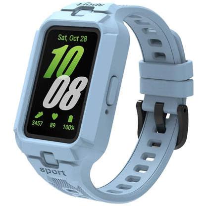 For Samsung Galaxy Fit3 Watch Strap Integrate Silicone Watch Band with Protective Case