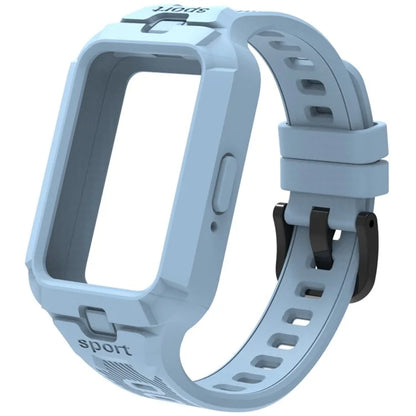 For Samsung Galaxy Fit3 Watch Strap Integrate Silicone Watch Band with Protective Case