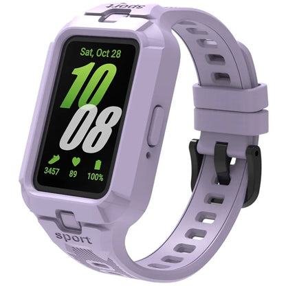 For Samsung Galaxy Fit3 Watch Strap Integrate Silicone Watch Band with Protective Case