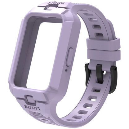For Samsung Galaxy Fit3 Watch Strap Integrate Silicone Watch Band with Protective Case