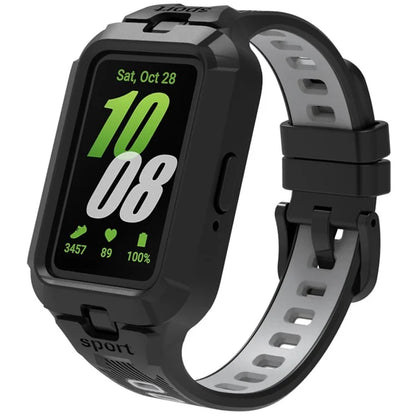 For Samsung Galaxy Fit3 Watch Strap Integrate Silicone Watch Band with Protective Case
