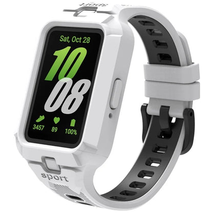 For Samsung Galaxy Fit3 Watch Strap Integrate Silicone Watch Band with Protective Case