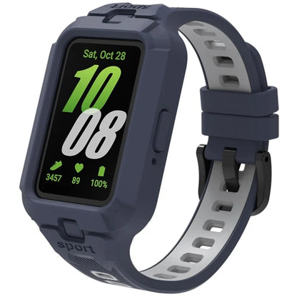 For Samsung Galaxy Fit3 Watch Strap Integrate Silicone Watch Band with Protective Case