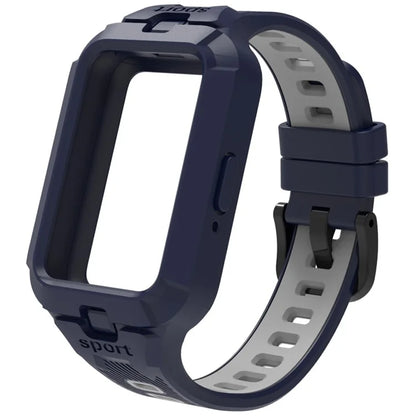 For Samsung Galaxy Fit3 Watch Strap Integrate Silicone Watch Band with Protective Case
