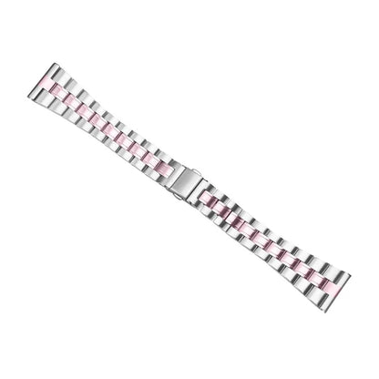 For TicWatch Pro 2018 Lines Design Stylish Stainless Steel Band Smartwatch Wrist Strap