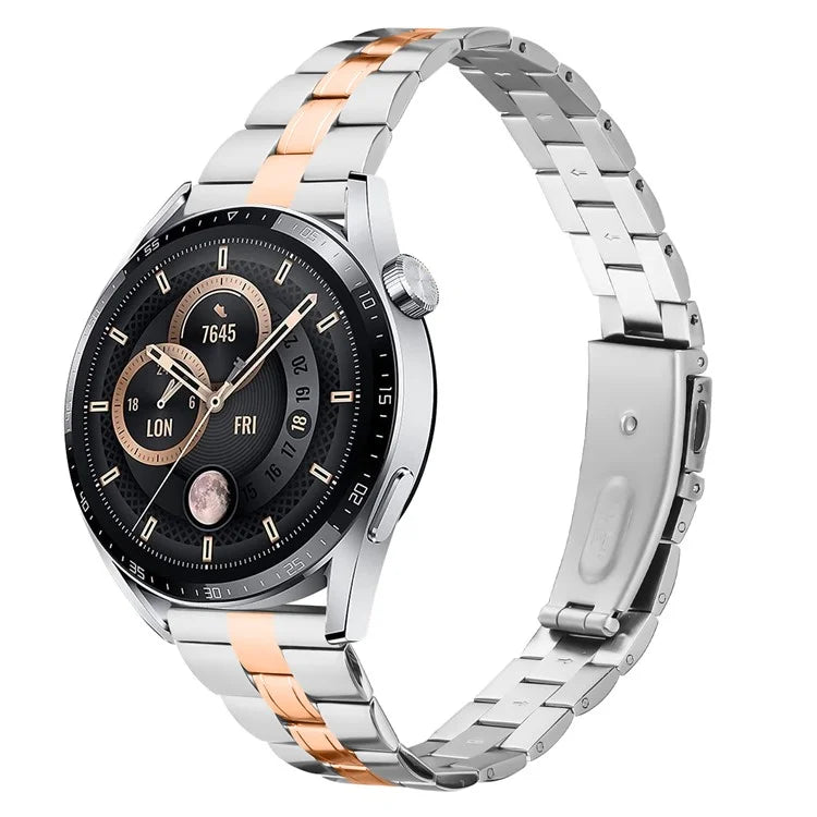 For Fossil Gen 5 Carlyle Stainless Steel Band Lines Design Ultra-Thin Watch Strap