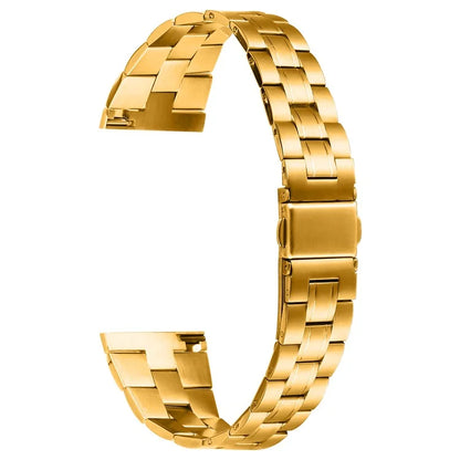 For Huami Amazfit 2 Stratos Watch Band Stainless Steel Three-Beads Replacement Strap