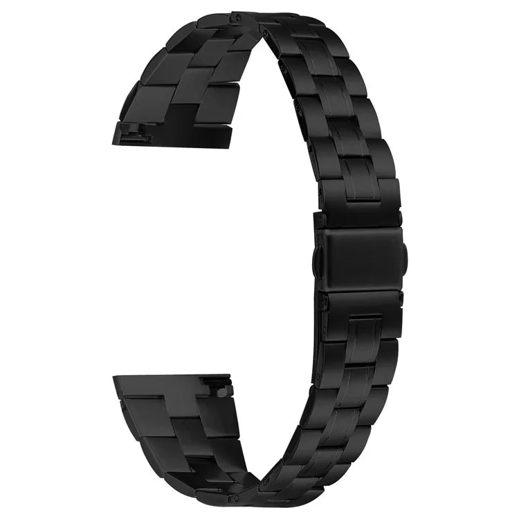 For Huawei Watch GT 2 46mm Watch Band Stainless Steel Wrist Strap Replacement - Black