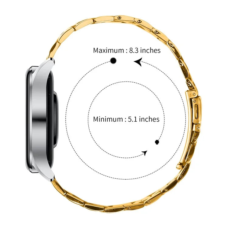 For Huawei Watch GT 42mm 46mm Watch Strap Ultra Thin Stainless Steel Replacement Band