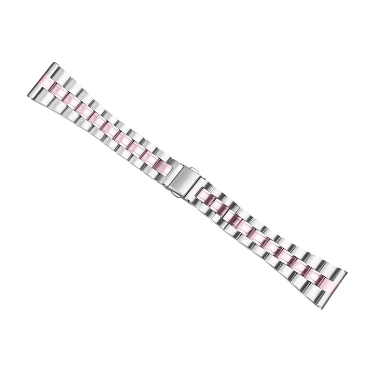 For Samsung Galaxy Watch3 45mm Band Three-Beads Stainless Steel Watch Strap Replacement