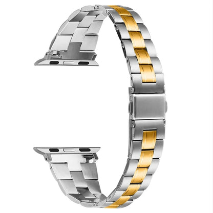 For Apple Watch 10 46mm / Ultra 2 / Ultra 49mm / 9 8 7 45mm / SE (2023) SE (2022) SE 6 5 4 44mm / 3 2 1 42mm Stainless Steel Band
