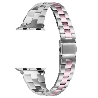 For Apple Watch 10 46mm / Ultra 2 / Ultra 49mm / 9 8 7 45mm / SE (2023) SE (2022) SE 6 5 4 44mm / 3 2 1 42mm Stainless Steel Band