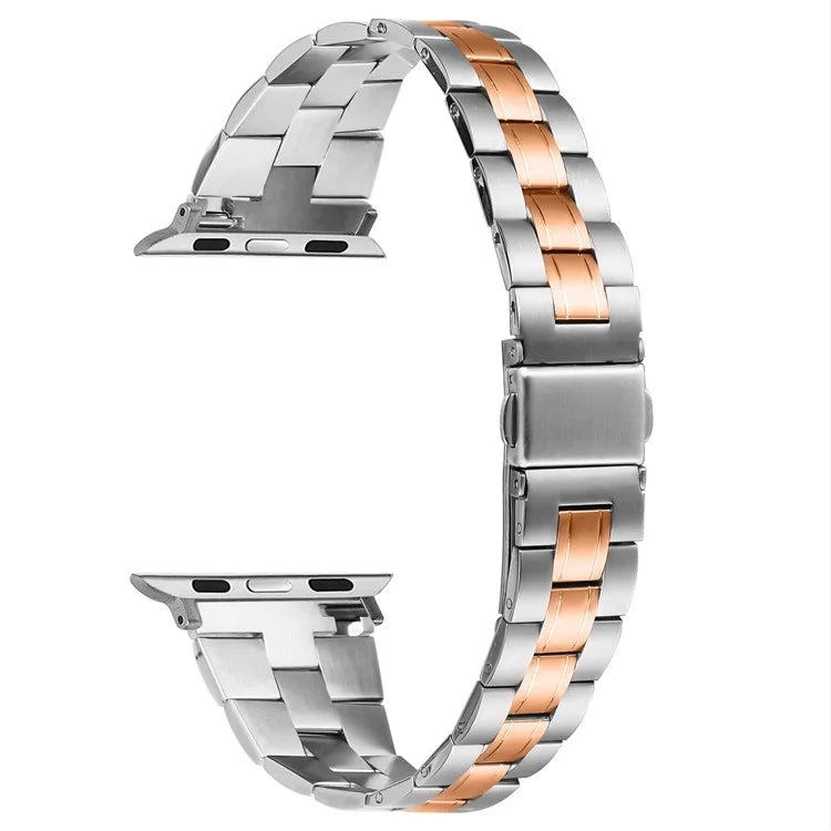 For Apple Watch 10 46mm / Ultra 2 / Ultra 49mm / 9 8 7 45mm / SE (2023) SE (2022) SE 6 5 4 44mm / 3 2 1 42mm Stainless Steel Band