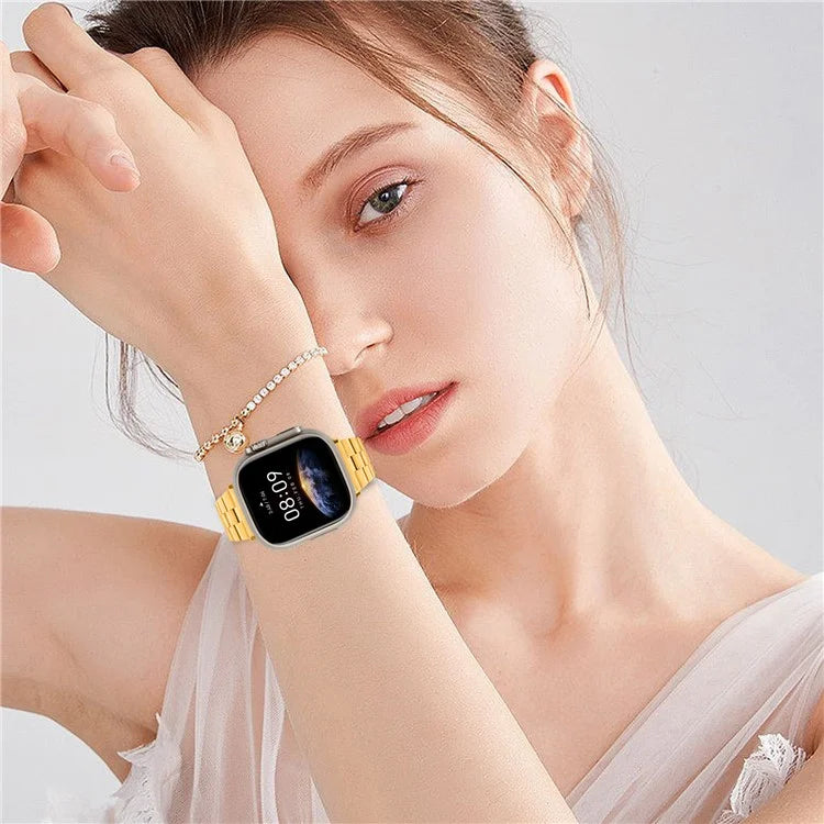 For Apple Watch 10 46mm / Ultra 2 / Ultra 49mm / 9 8 7 45mm / SE (2023) SE (2022) SE 6 5 4 44mm / 3 2 1 42mm Stainless Steel Band