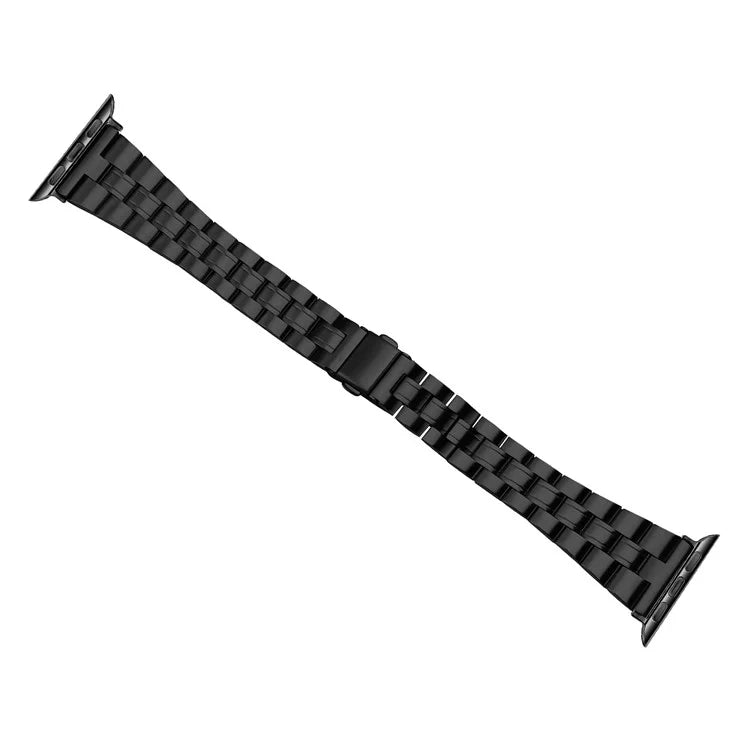 For Apple Watch 10 46mm / Ultra 2 / Ultra 49mm / 9 8 7 45mm / SE (2023) SE (2022) SE 6 5 4 44mm / 3 2 1 42mm Watch Strap Stainless Steel - Black