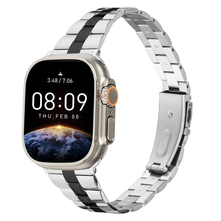 For Apple Watch Series 10 42mm / 9 8 7 41mm / SE (2023) SE (2022) SE 6 5 4 40mm / 3 2 1 38mm Watch Band Stainless Steel