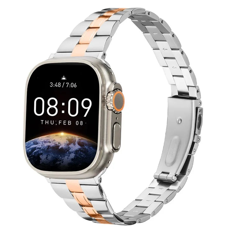 For Apple Watch Series 10 42mm / 9 8 7 41mm / SE (2023) SE (2022) SE 6 5 4 40mm / 3 2 1 38mm Watch Band Stainless Steel