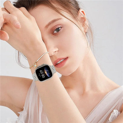 For Apple Watch Series 10 42mm / 9 8 7 41mm / SE (2023) SE (2022) SE 6 5 4 40mm / 3 2 1 38mm Watch Band Stainless Steel