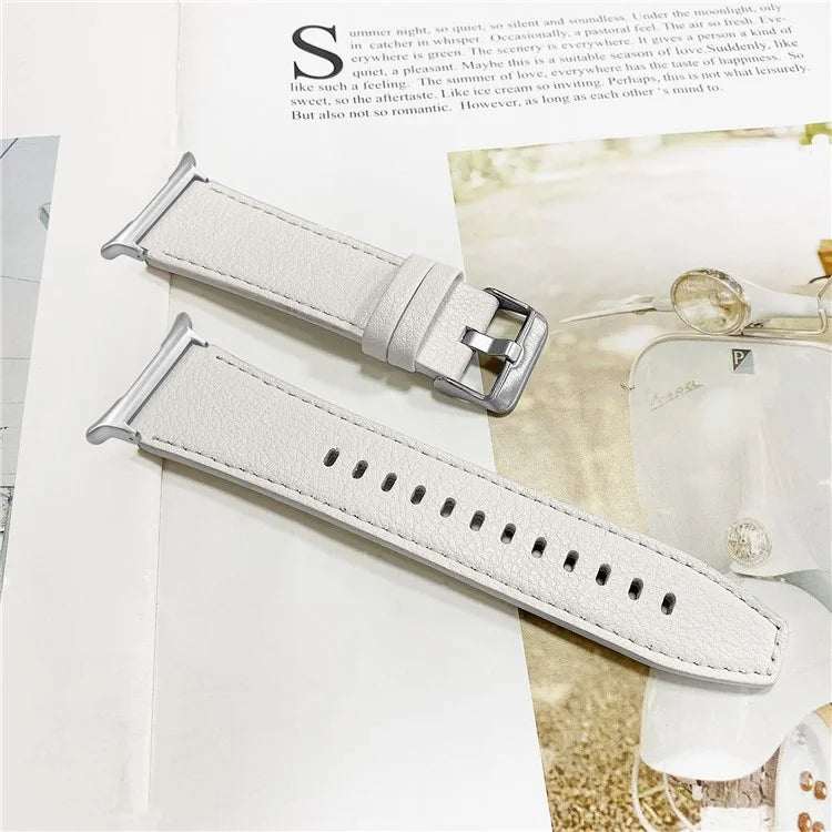 For Samsung Galaxy Watch Ultra 47mm Wrist Strap Genuine Cow Leather Smartwatch Band