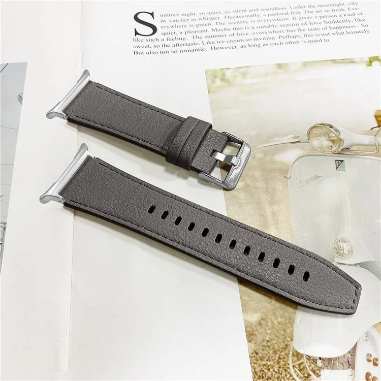 For Samsung Galaxy Watch Ultra 47mm Wrist Strap Genuine Cow Leather Smartwatch Band