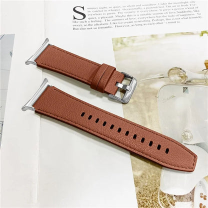 For Samsung Galaxy Watch Ultra 47mm Wrist Strap Genuine Cow Leather Smartwatch Band