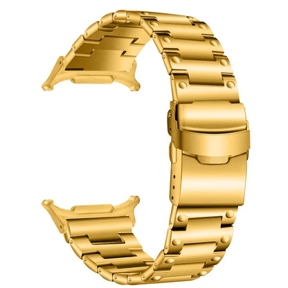 For Samsung Galaxy Watch Ultra 47mm Stainless Steel Watch Strap Buckle Design Wrist Band