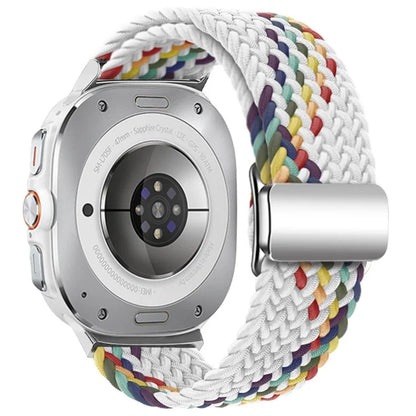 For Samsung Galaxy Watch Ultra 47mm Braided Watch Band Magnetic Wrist Strap