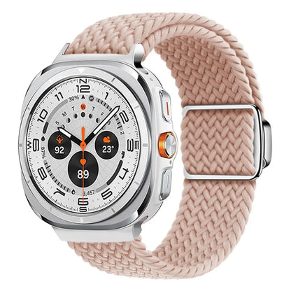 For Samsung Galaxy Watch Ultra 47mm Braided Watch Band Magnetic Wrist Strap