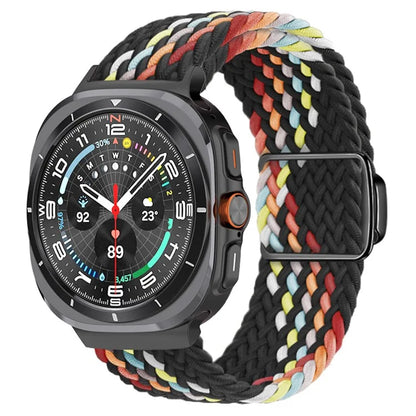 For Samsung Galaxy Watch Ultra 47mm Braided Watch Band Magnetic Wrist Strap