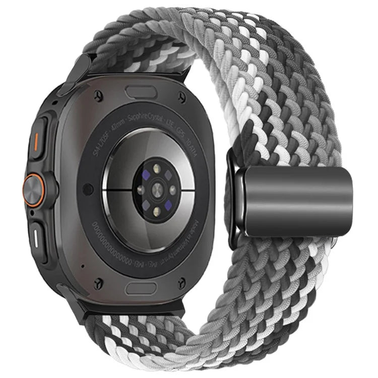 For Samsung Galaxy Watch Ultra 47mm Braided Watch Band Magnetic Wrist Strap