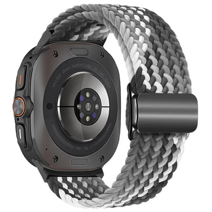 For Samsung Galaxy Watch Ultra 47mm Braided Watch Band Magnetic Wrist Strap