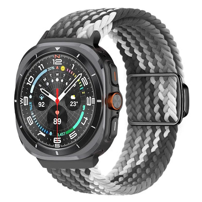 For Samsung Galaxy Watch Ultra 47mm Braided Watch Band Magnetic Wrist Strap