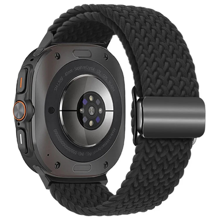 For Samsung Galaxy Watch Ultra 47mm Braided Watch Band Magnetic Wrist Strap