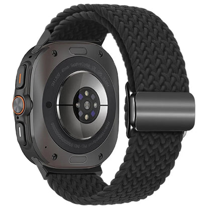 For Samsung Galaxy Watch Ultra 47mm Braided Watch Band Magnetic Wrist Strap